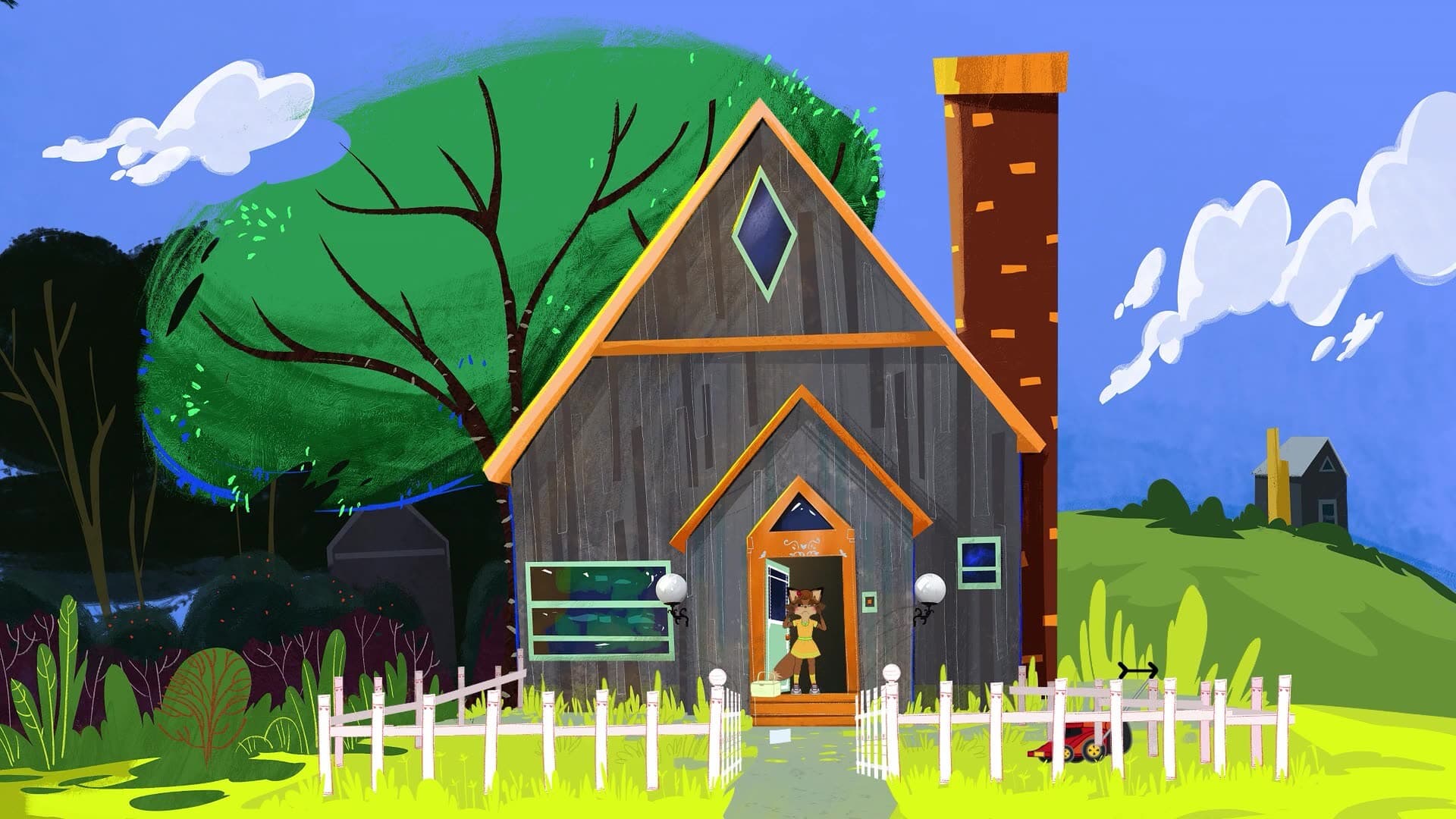 Still from "Foxy & Shelly "Wild Grass on Easter""