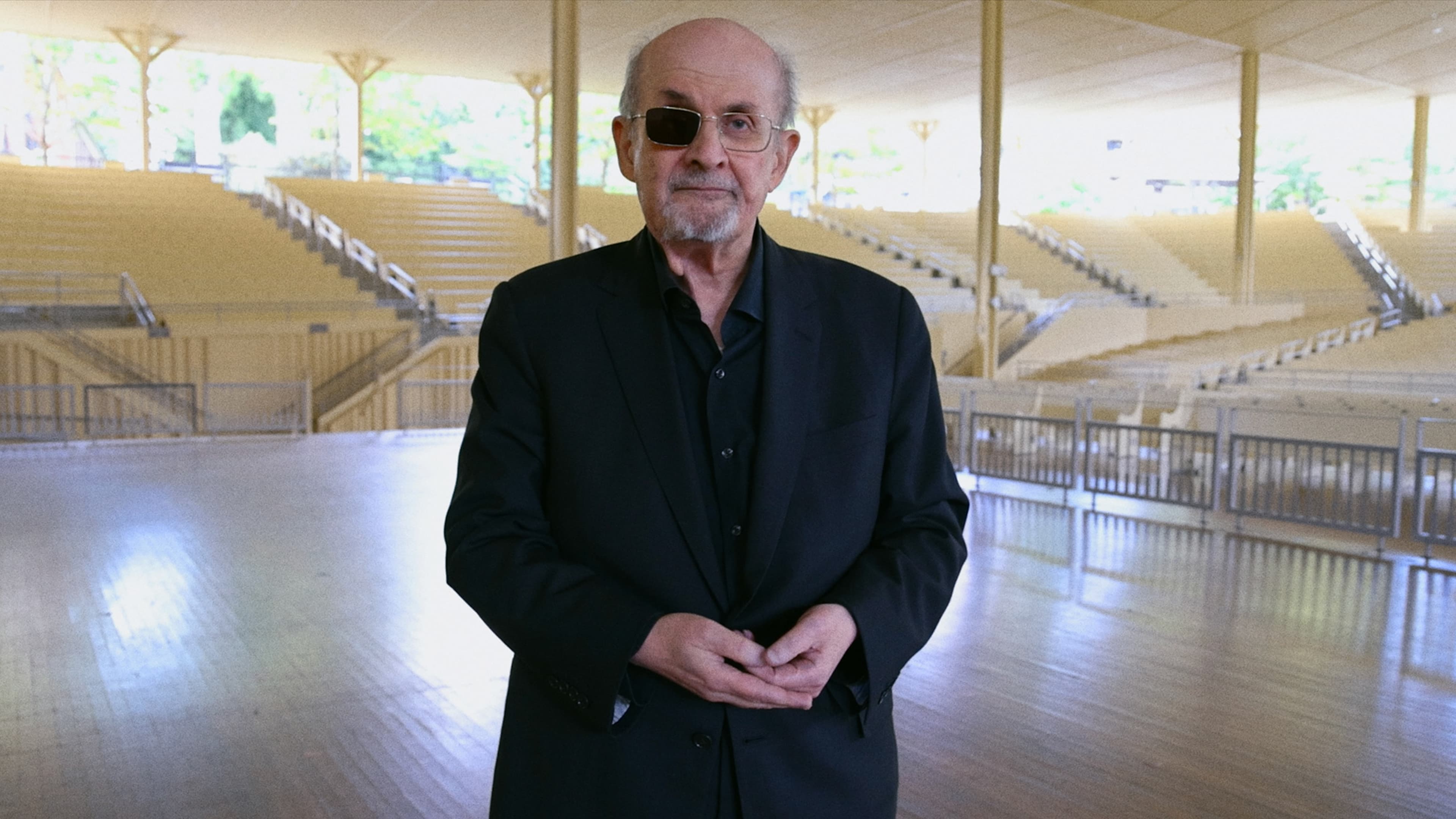 Still from KNIFE: THE ATTEMPTED MURDER OF SALMAN RUSHDIE