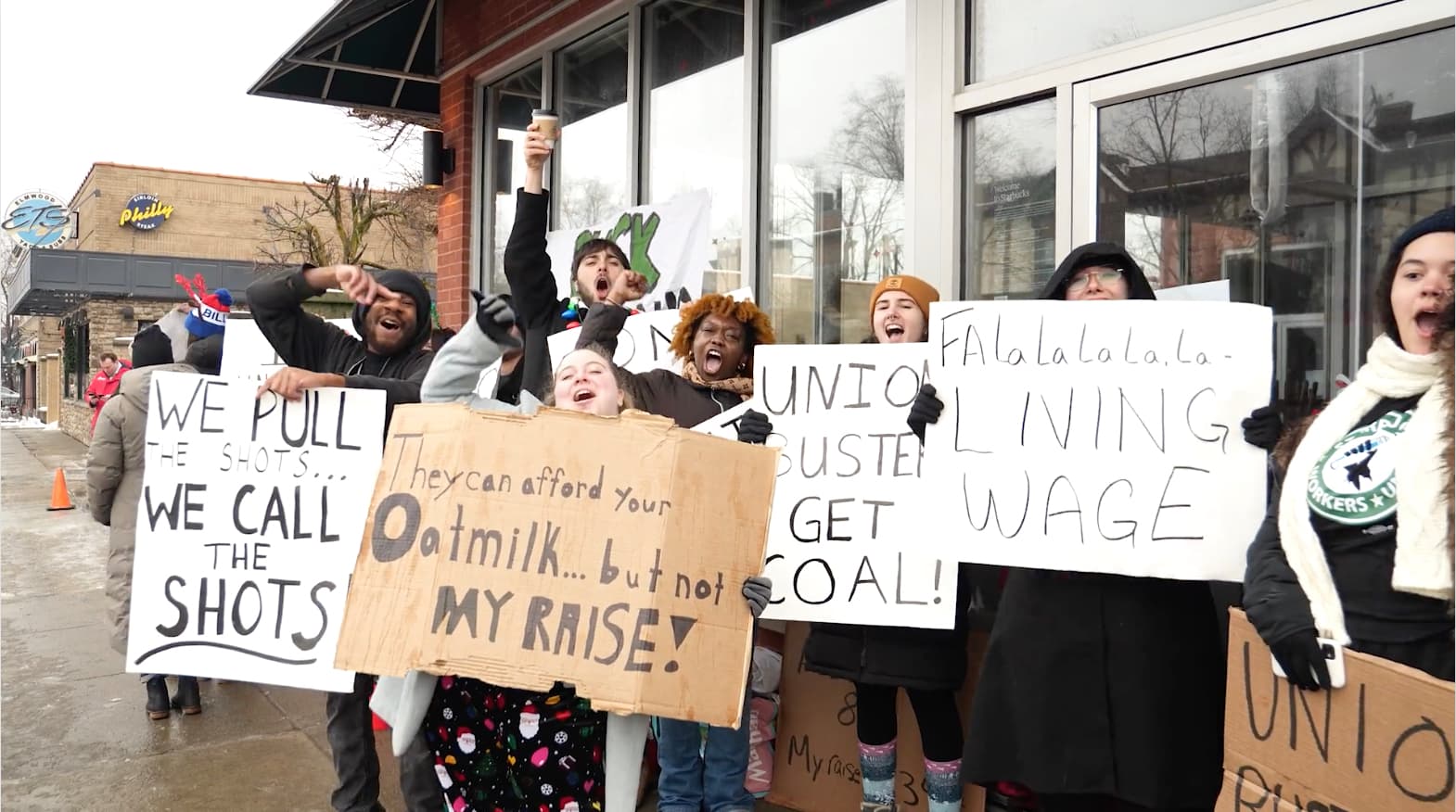 Still from Baristas vs Billionaires