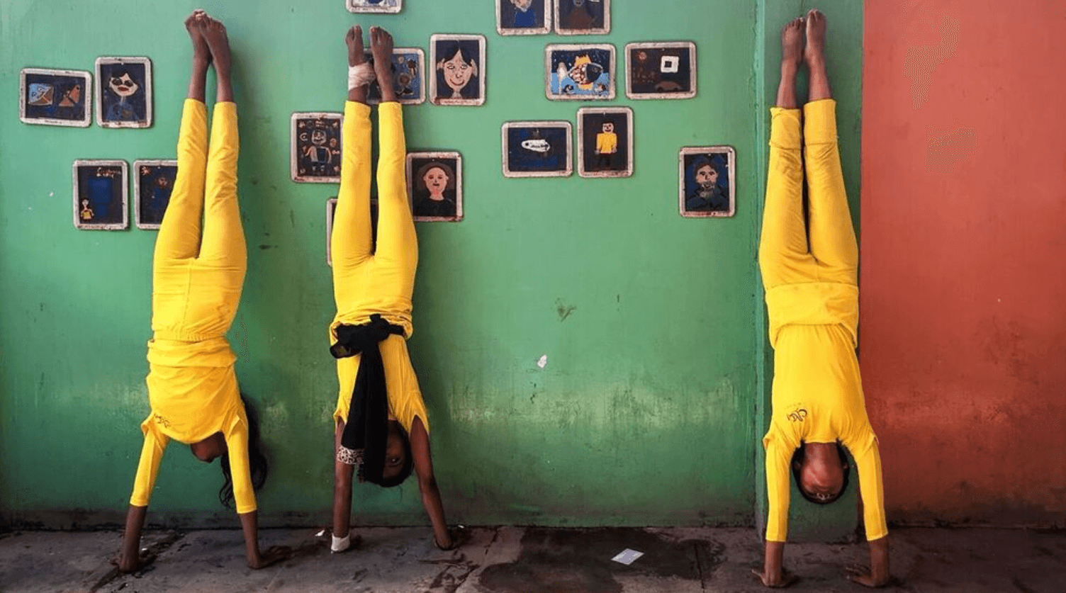 Still from The Gymnasts of Fisherman Colony