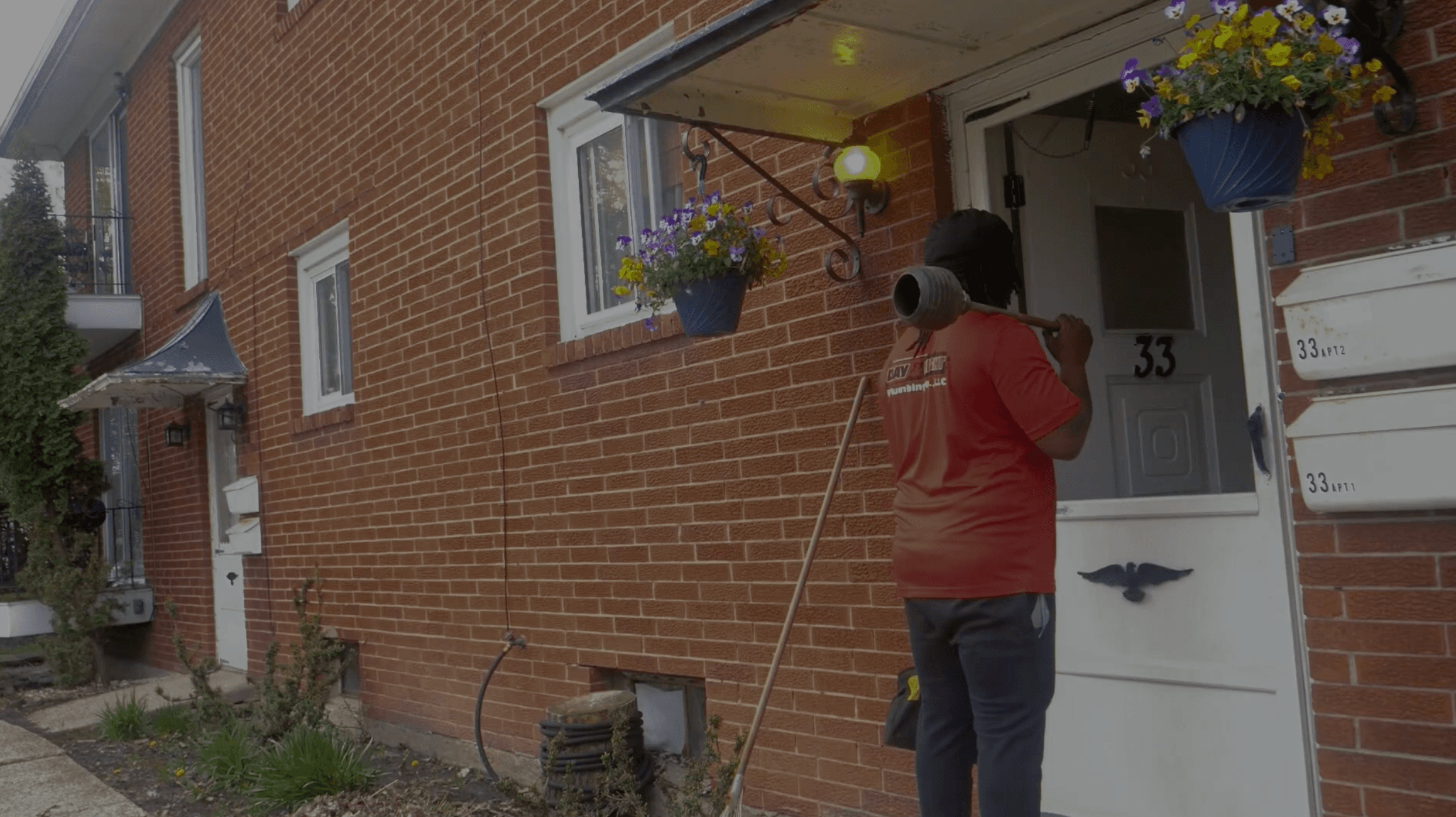 Still from The American Plumber